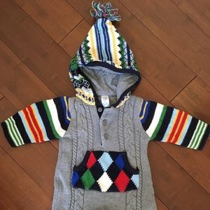 Baby Gap Hooded One Piece Sweater 0-3 months